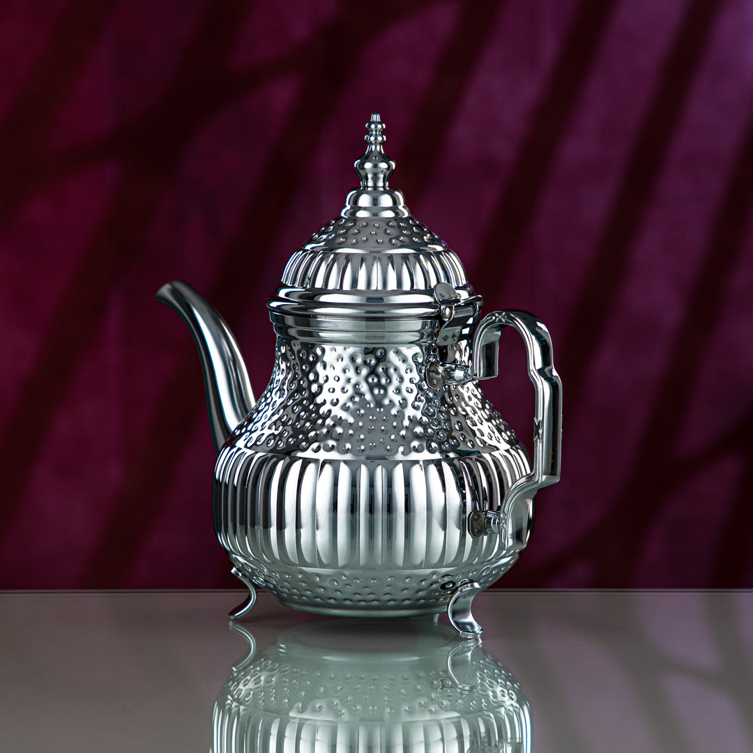 Almarjan 1.6 Liter Marabaa Collection Stainless Steel Teapot Silver - STS0012996