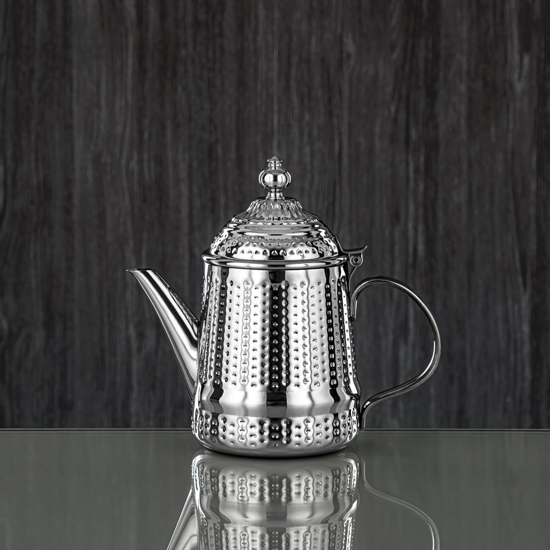 Almarjan 24 Ounce Barari Collection Stainless Steel Teapot Silver - STS0013046