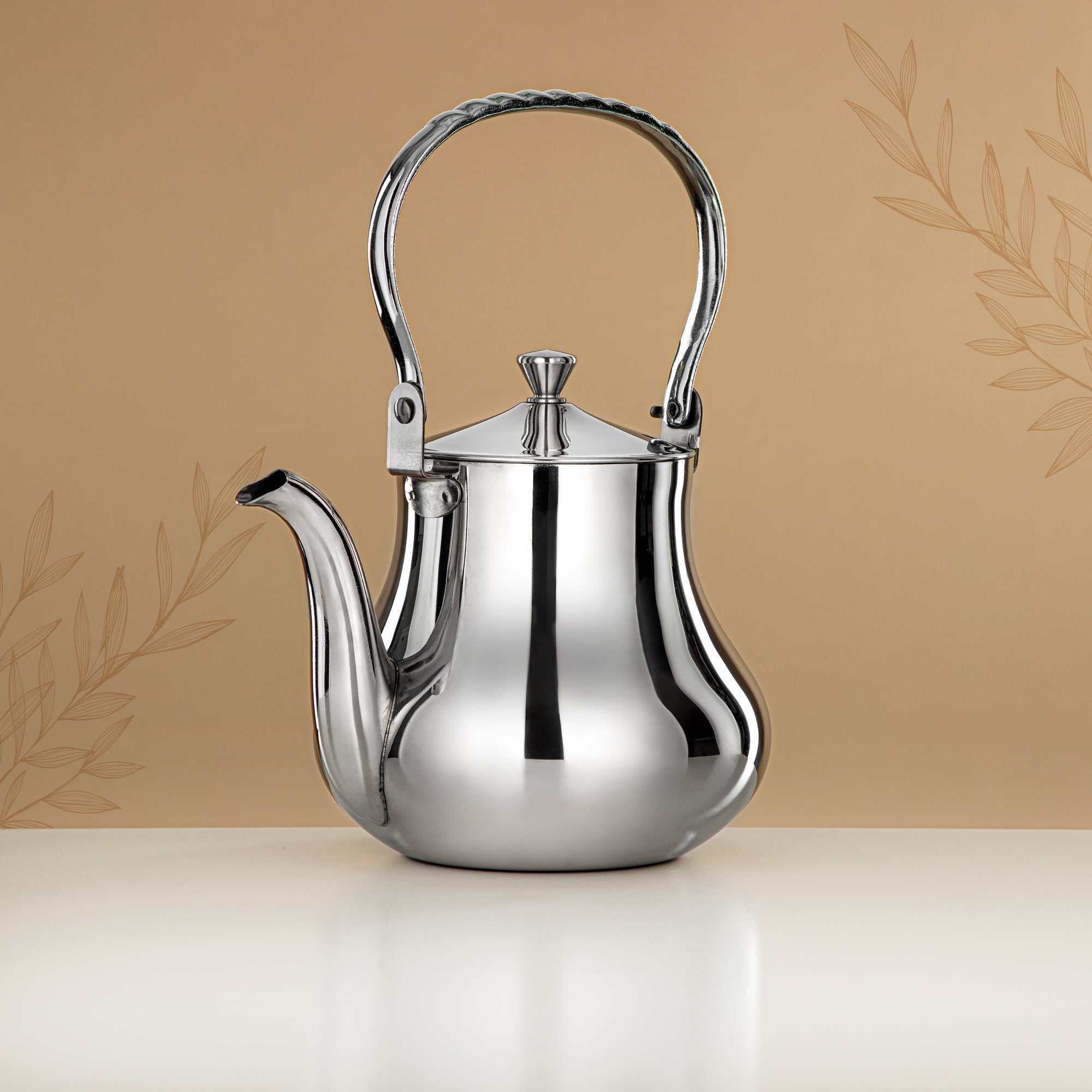 Almarjan Tea Kettle 1.5L Silver – Elegance