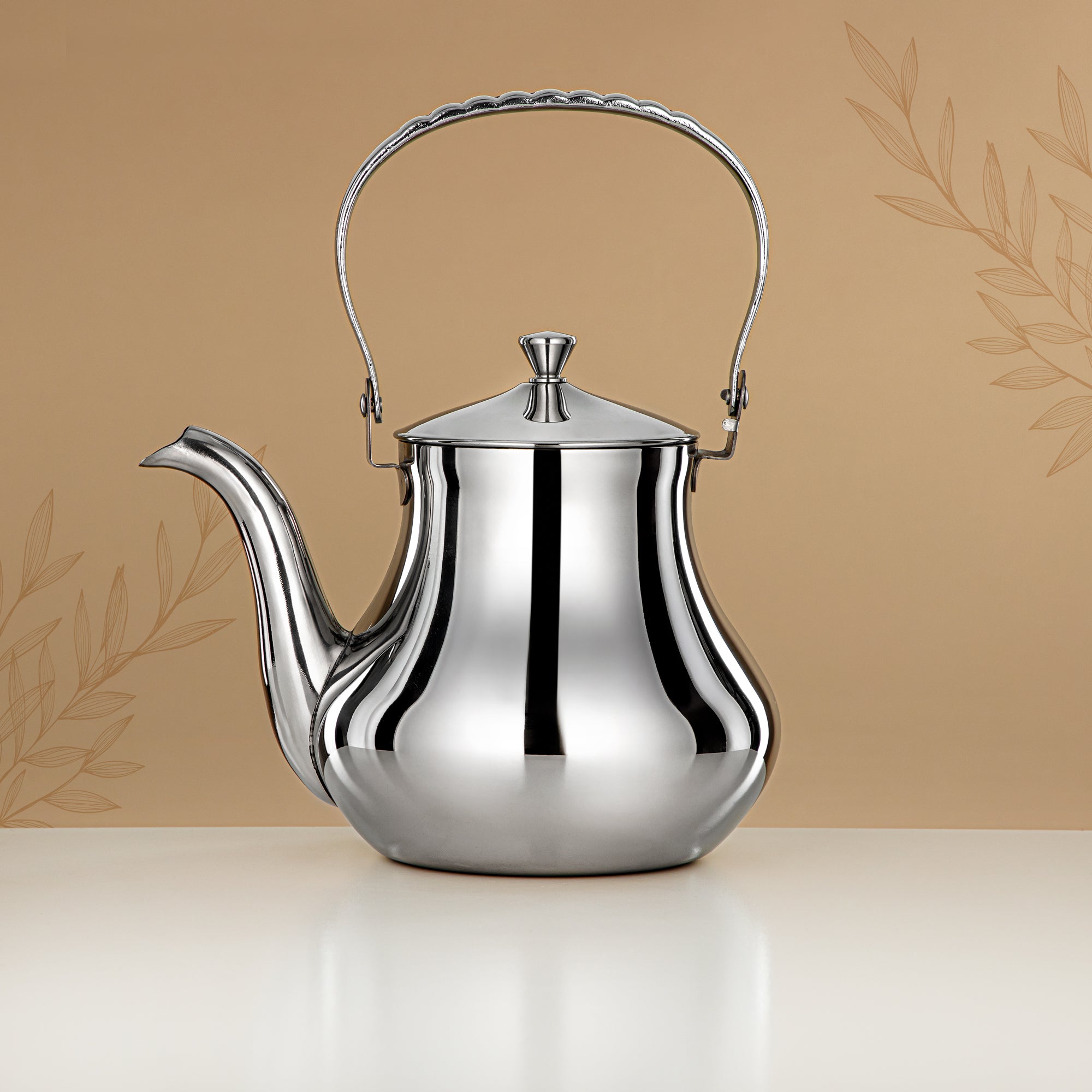 Almarjan Tea Kettle 2L Silver – Elegance