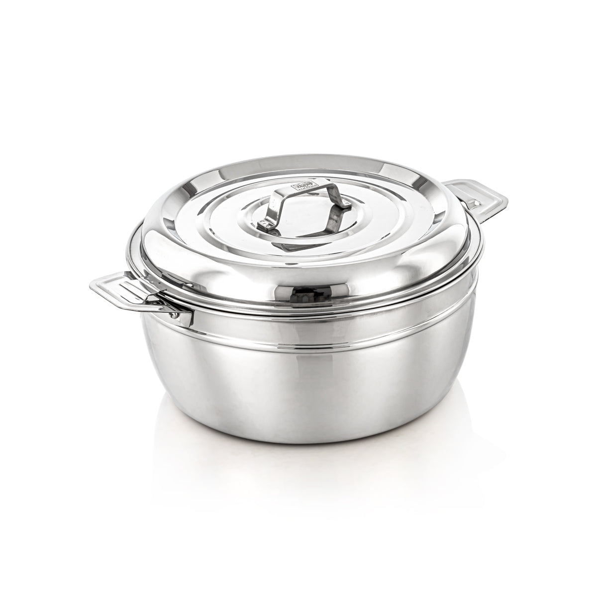 Almarjan 4 Pieces Modon Collection Stainless Steel Hot Pot Silver - H23P3