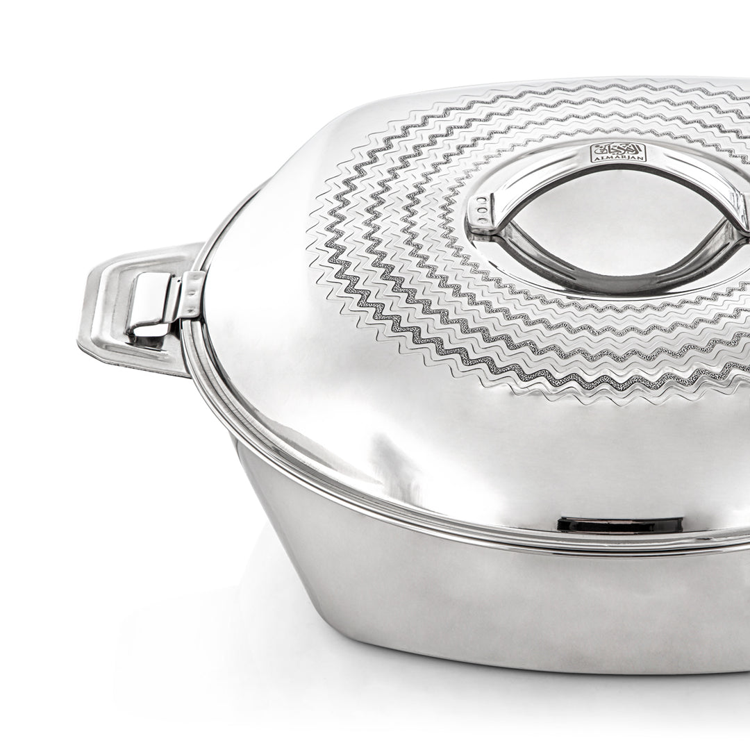 Almarjan 4 Pieces Ohood Collection Stainless Steel Hot Pot - H23E6