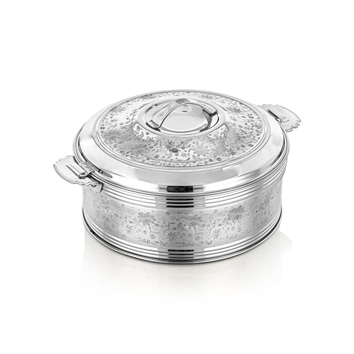 Almarjan 3 Pieces Sausan Collection Stainless Steel Hot Pot Silver - H23E7