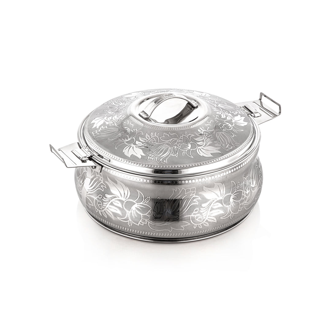 Almarjan 3 Pieces Boshra Collection Stainless Steel Hot Pot Silver - H23E9