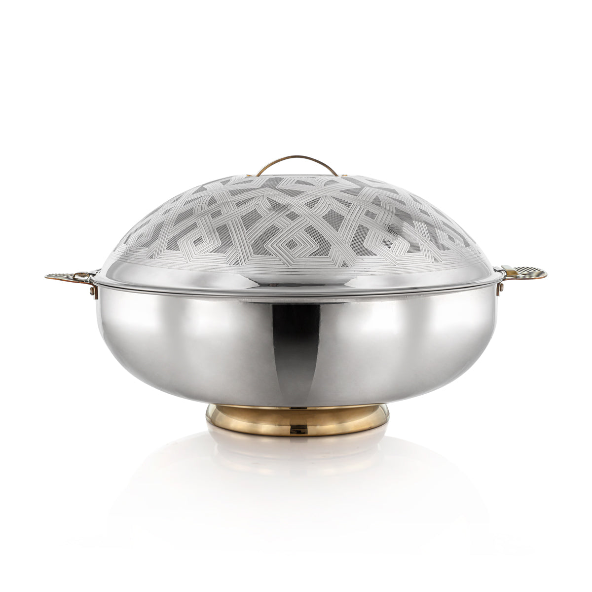 Almarjan 21000 ML Kanz Collection Stainless Steel Hot Pot Silver & Gold - H23E21HG