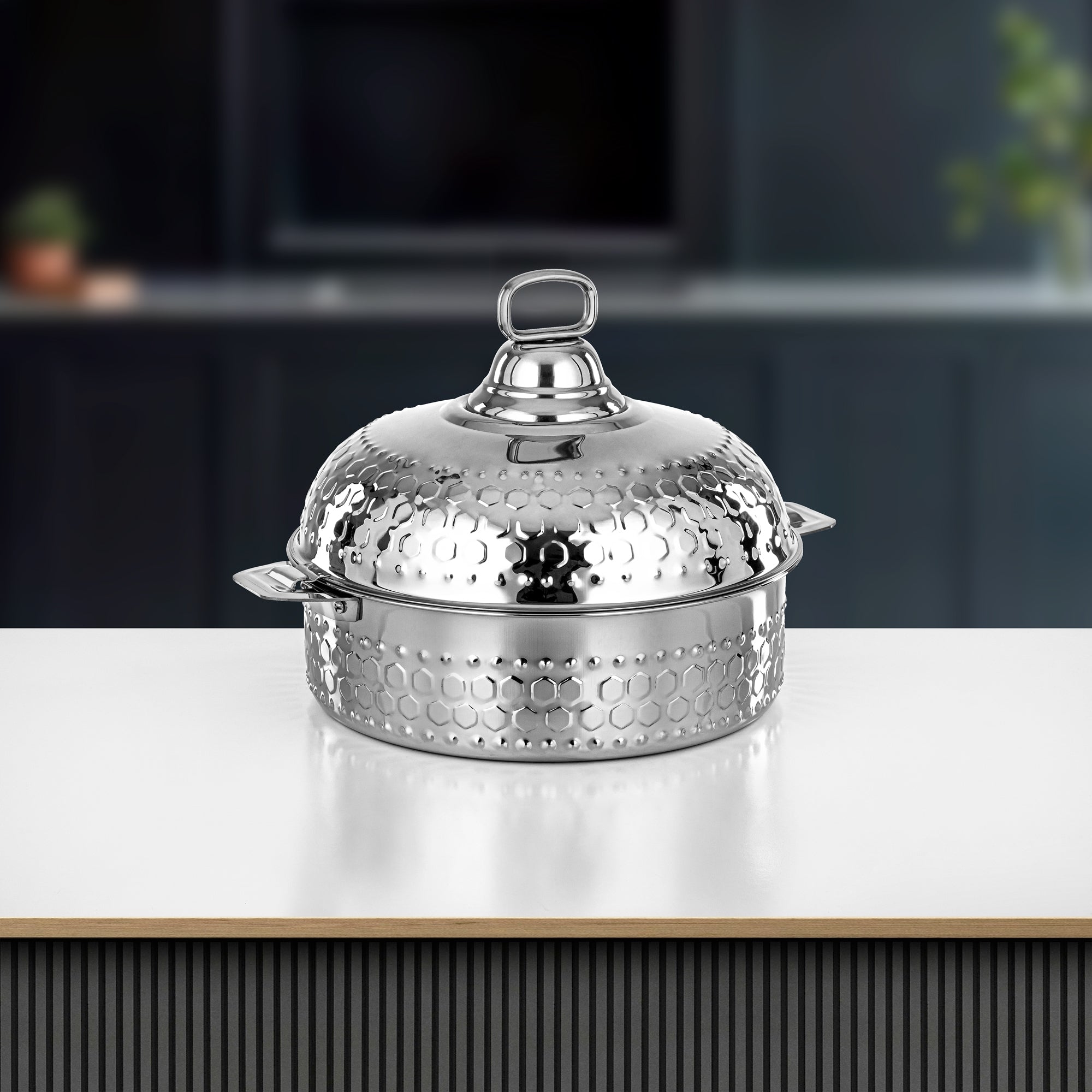 Almarjan Hot Pot 30cm Silver – Diwan Collection