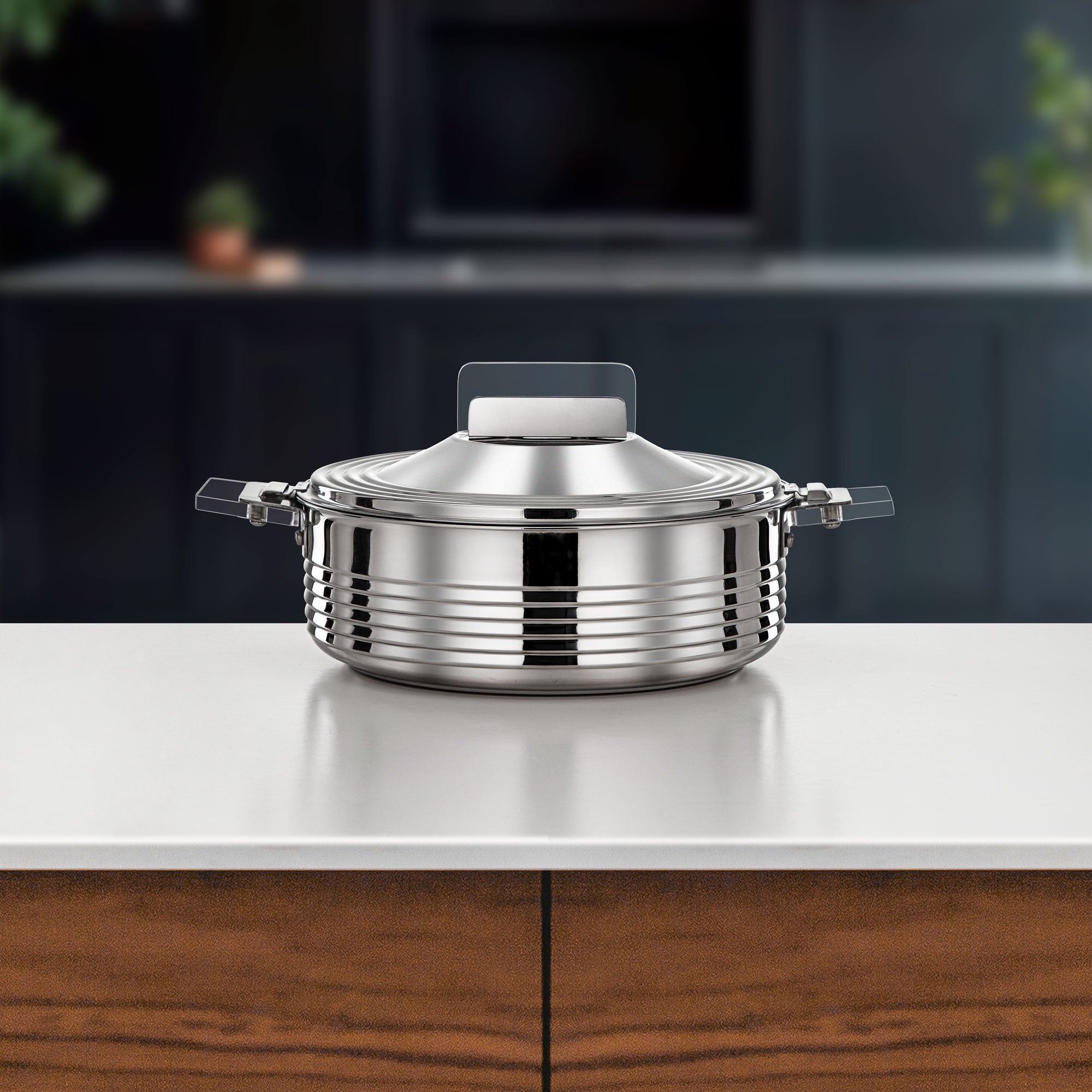 Almarjan Mahra Hot Pot 3.5 L Silver (H25P3)