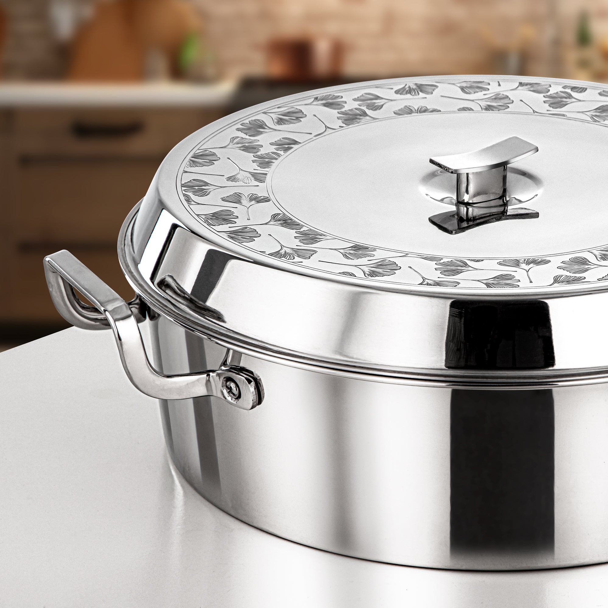 Almarjan Badr Hot Pot 40cm Silver