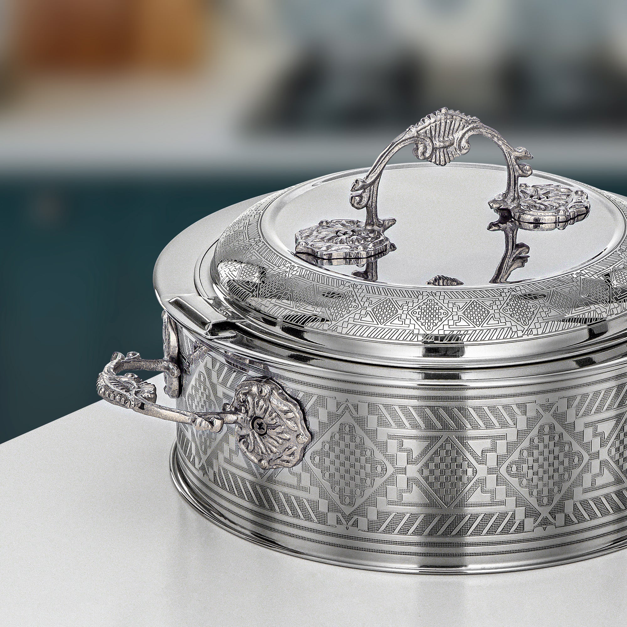 حرارات المرجان ٢٥ سم فضي – مجموعة أريج