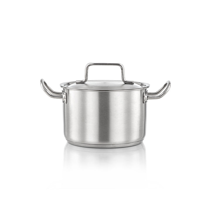 Almarjan 20 CM Professional Collection Stainless Steel High Cooking Pot - STS0299008
