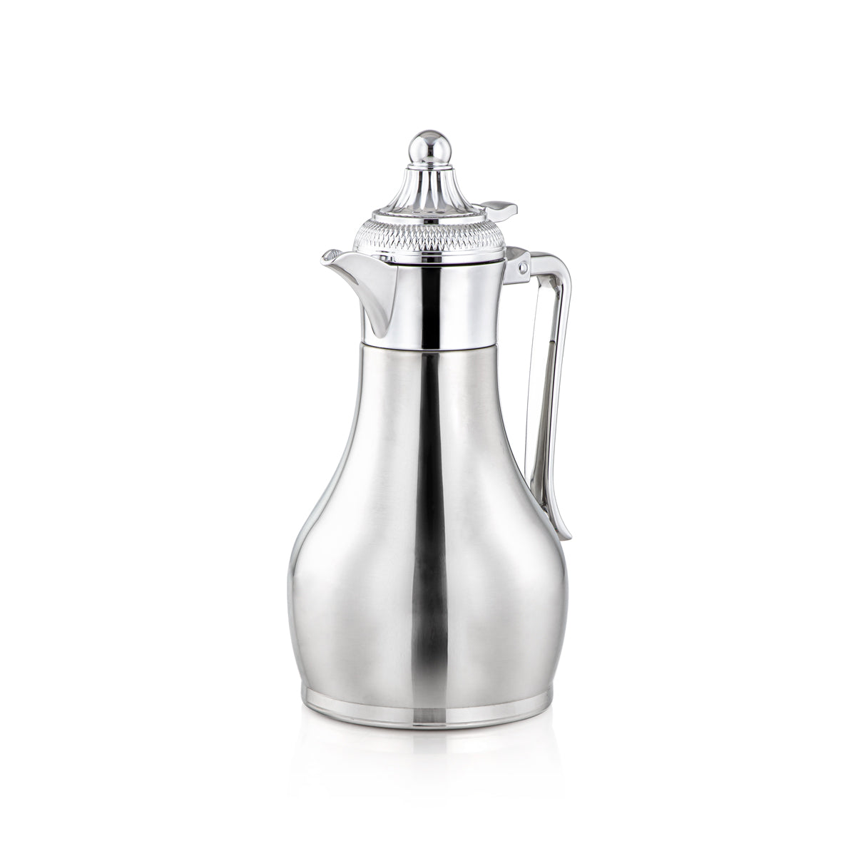 Almarjan 0.8 Liter Stainless Steel Vacuum Dallah Silver - SUT-080-CR