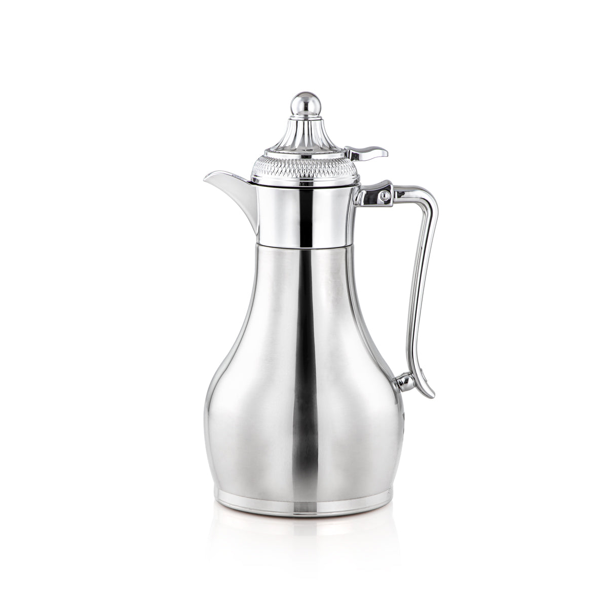 Almarjan 0.8 Liter Stainless Steel Vacuum Dallah Silver - SUT-080-CR