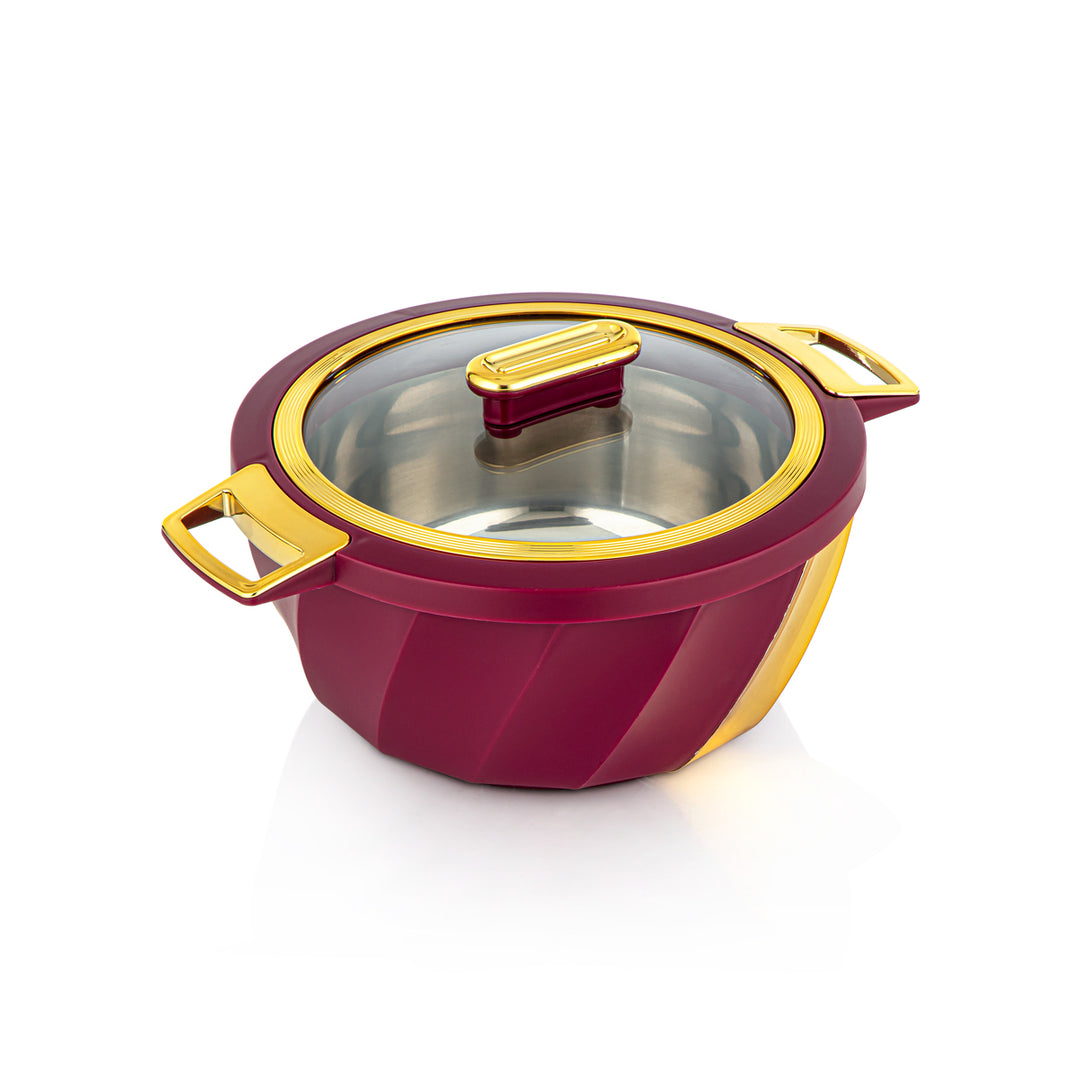 Almarjan 3 Piece Salwa Collection Plastic Hot Pot Red & Gold - SW001G BR/G