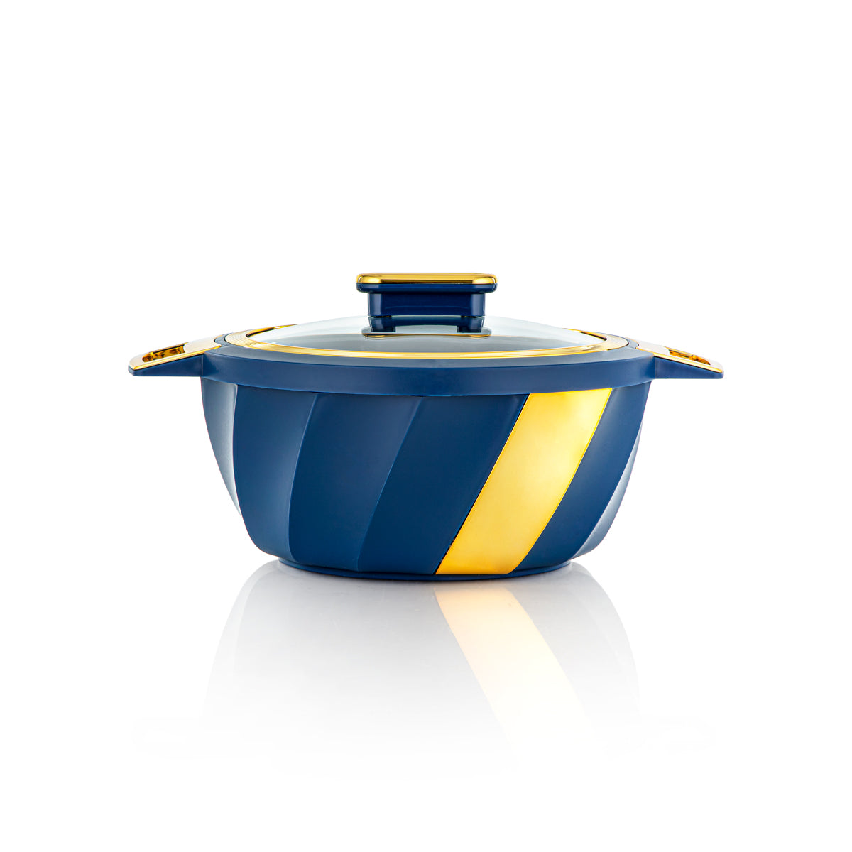 Almarjan 3 Piece Salwa Collection Plastic Hot Pot Blue & Gold - SW001G DB/G