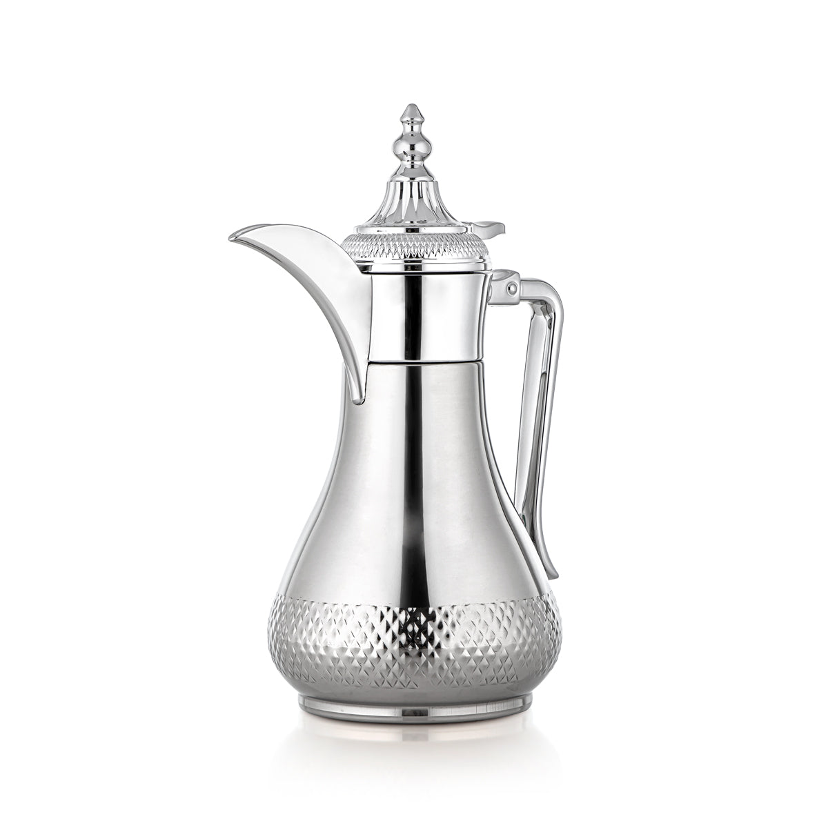 Almarjan 0.6 Liter Stainless Steel Vacuum Dallah Silver - SWD/D-060-CR