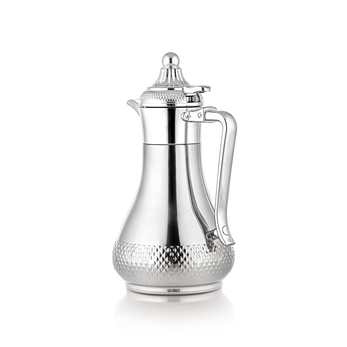 Almarjan 0.6 Liter Stainless Steel Vacuum Dallah Silver - SWT/D-060-CR