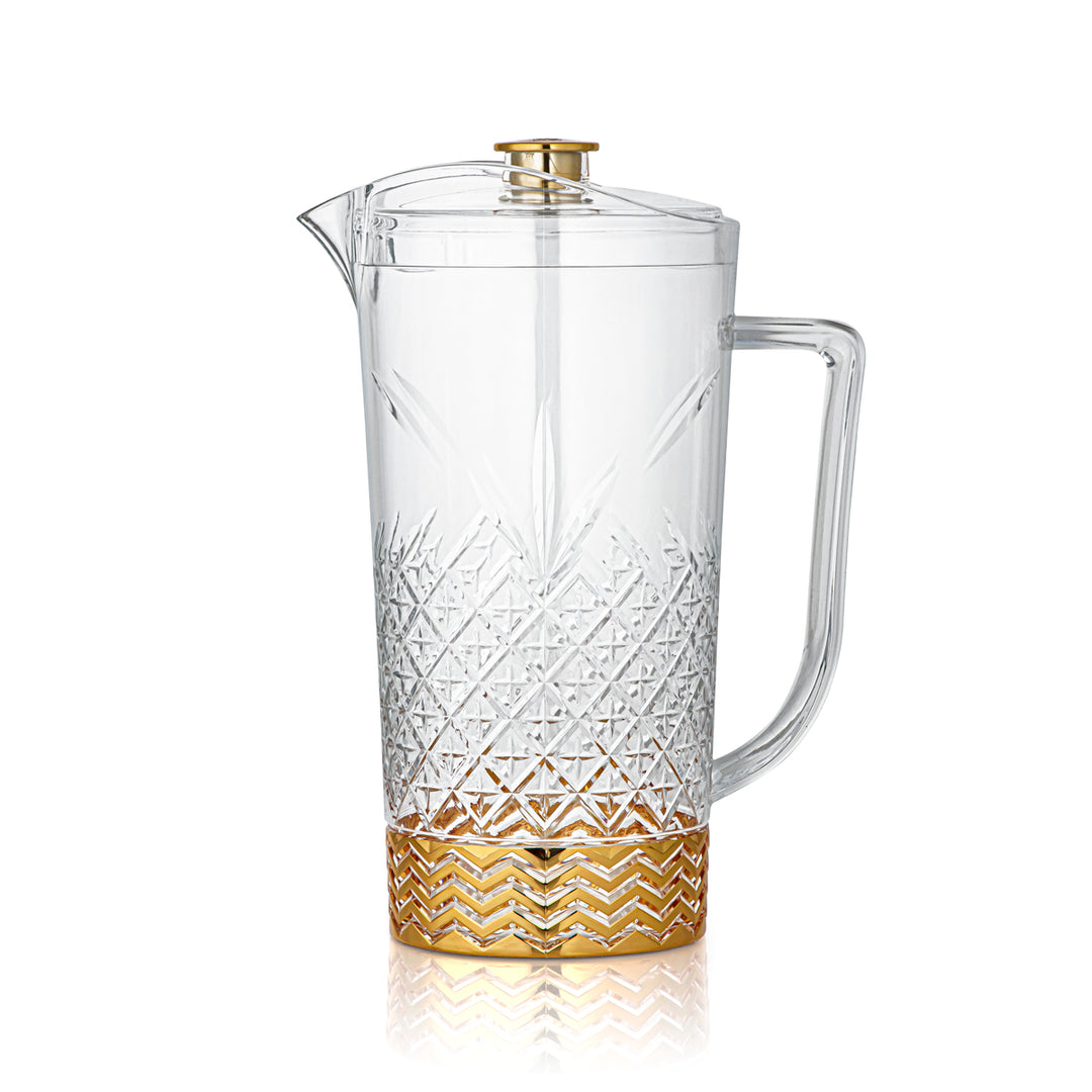 Forever Gold Acrylic Water Pitcher Clear & Gold - FB-A TRN/G