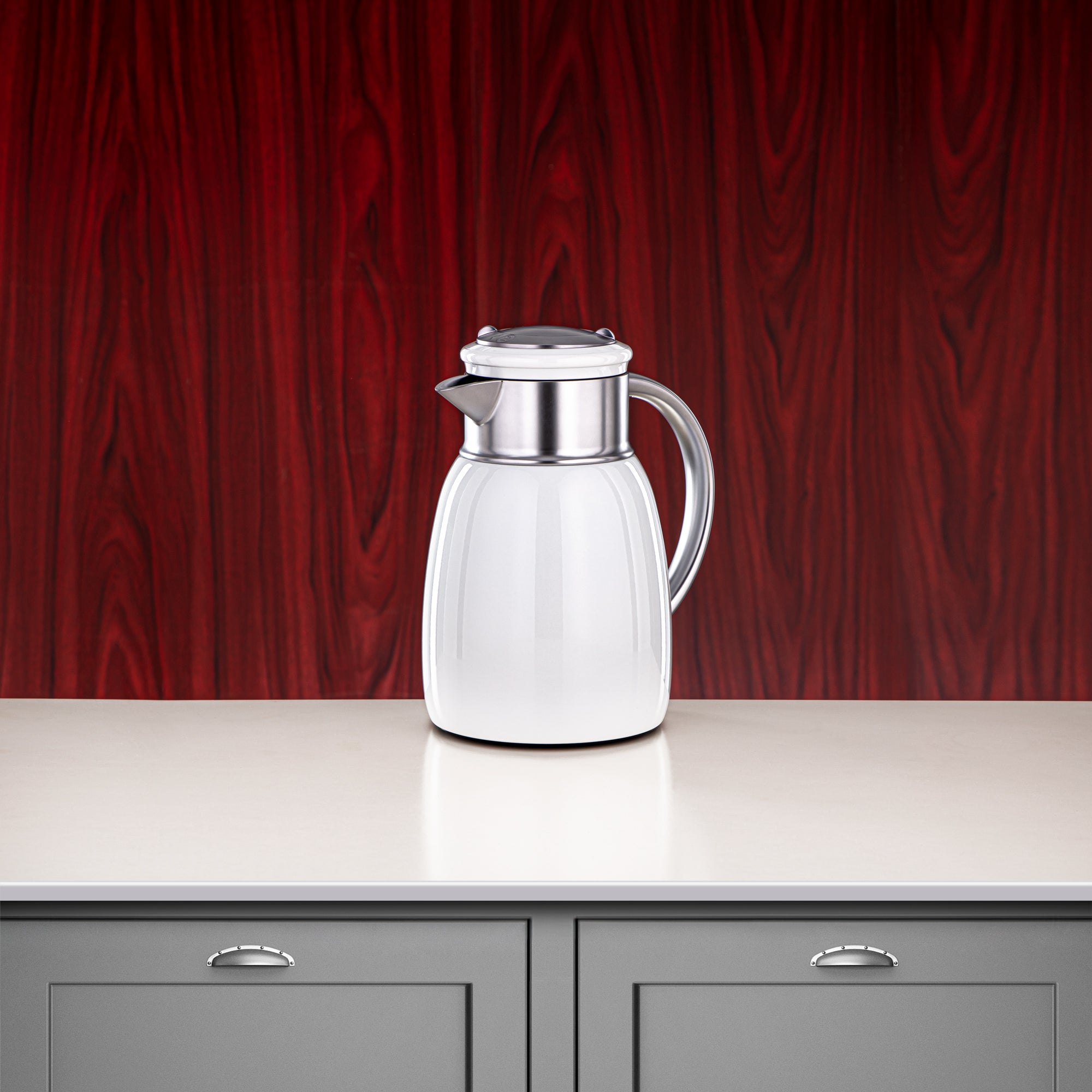 ألمرجان طقم ترامس، 0.35 لتر + 0.65 لتر + 1 لتر، أبيض وفضي غير لامع (ULC-0350/0650/1000 Q1ZE23) - لكل مناسبة