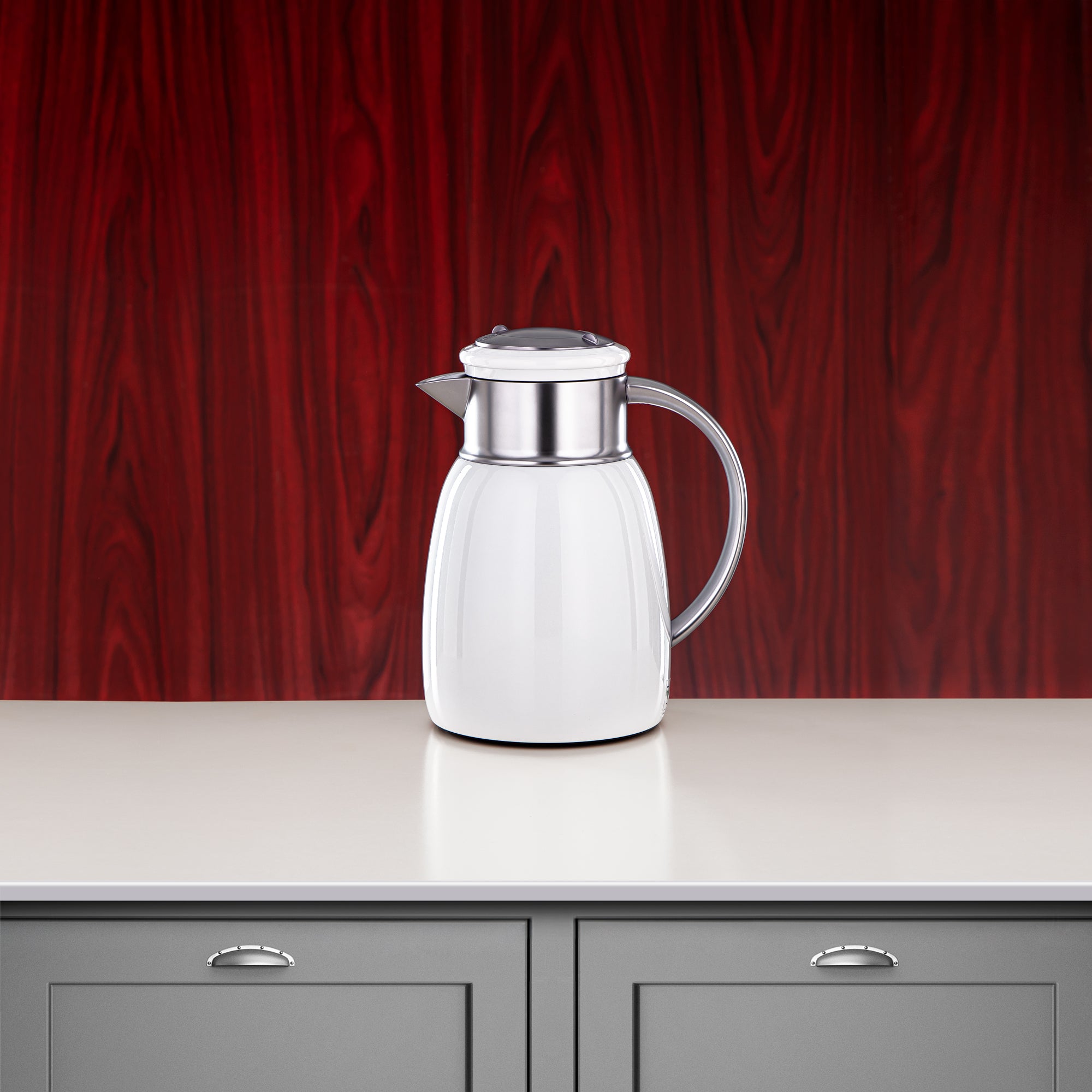 ألمرجان طقم ترامس، 0.35 لتر + 0.65 لتر + 1 لتر، أبيض وفضي غير لامع (ULC-0350/0650/1000 Q1ZE23) - لكل مناسبة