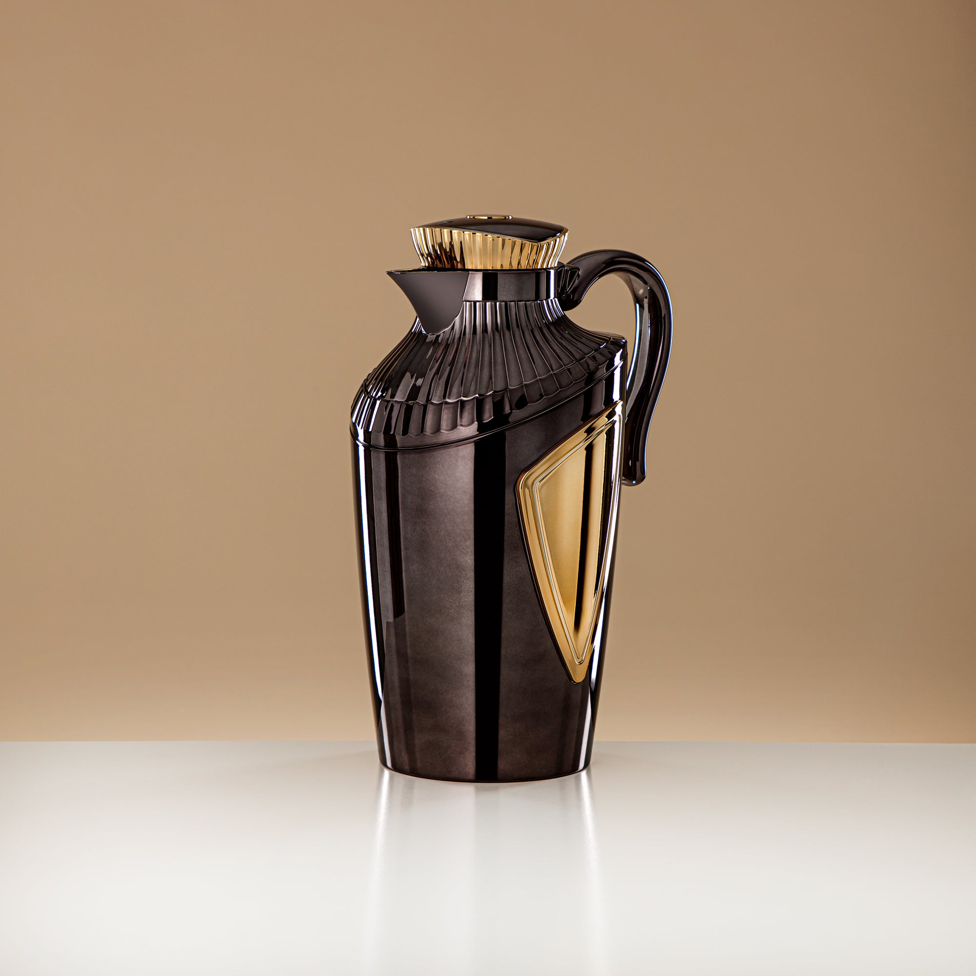 Almarjan 2 Pieces Vacuum Flask Set Gunmetal & Gold - UWP-0700/1000 E10C95