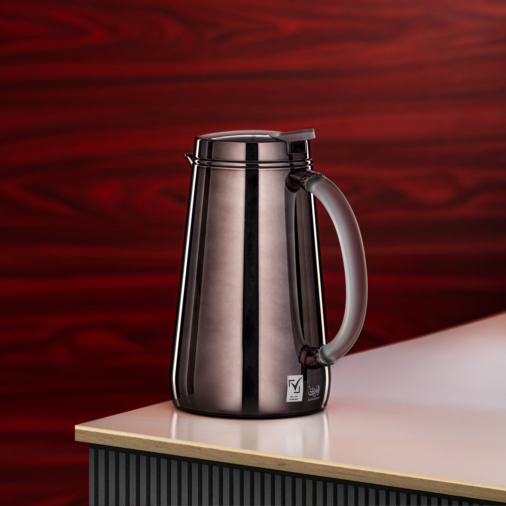 المرجان ترمس Metal 0.5 Liter Gun Black with Frost Handle (VOP-500 E10Y15) – تقديم أنيق | رمضان و التجمعات