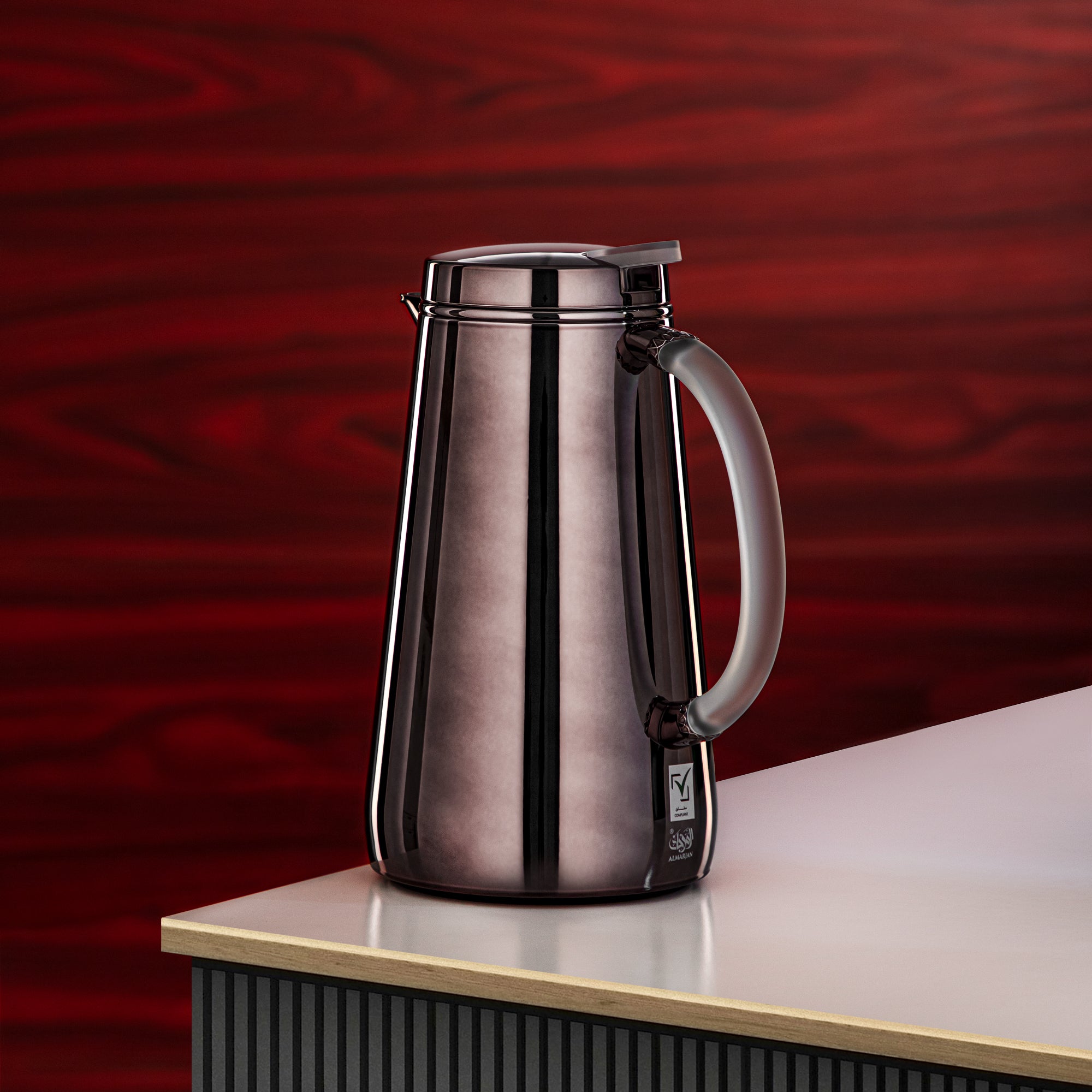 Almarjan Vacuum Flask Set Gun black  – Ramadan & Gatherings