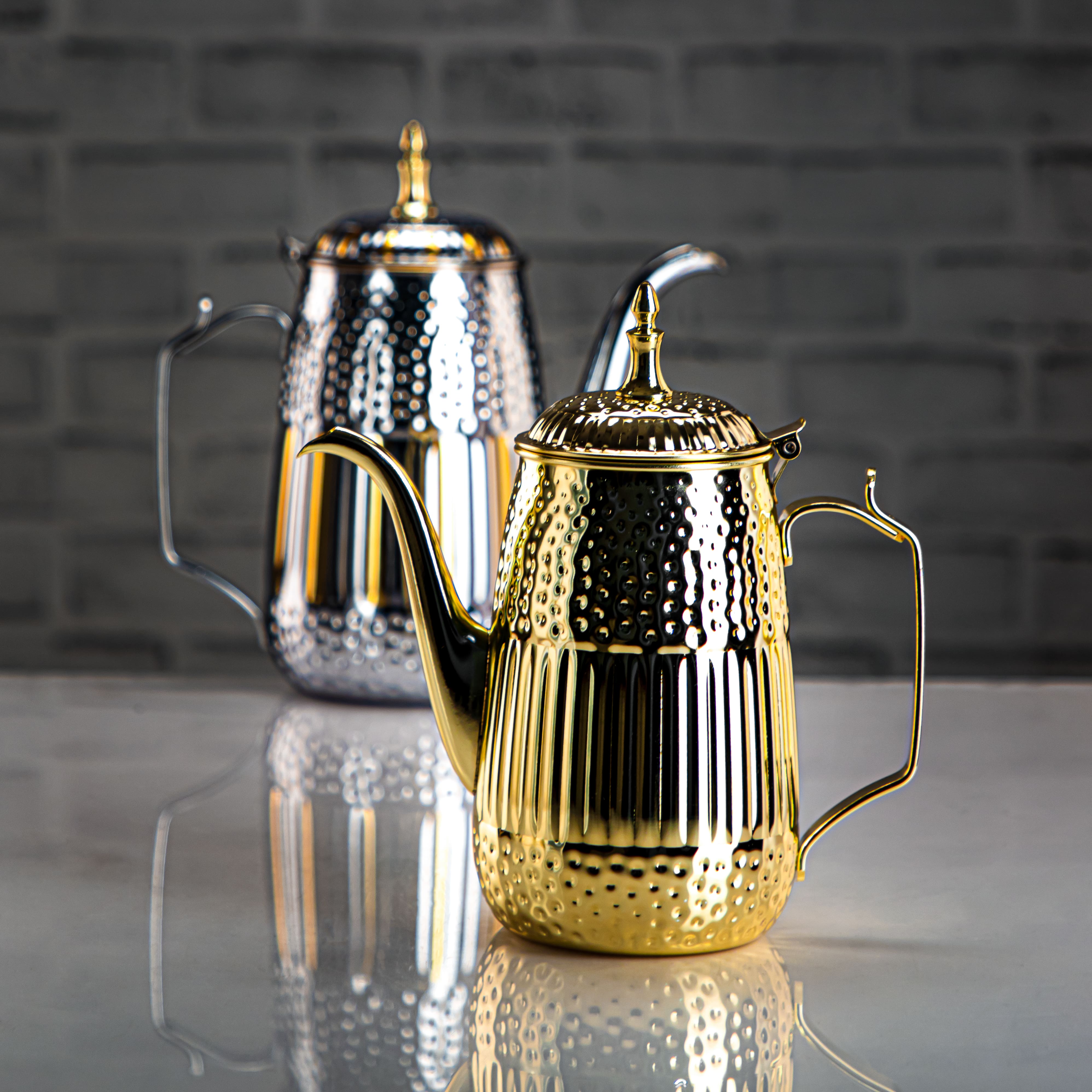 Almarjan 1.3 Liter Marabaa Collection Stainless Steel Milk Jug Gold - STS0010950