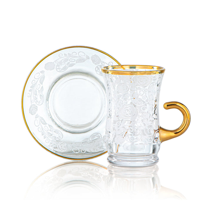 Almarjan 120 ML Glass Tea Cup - 1043BJ-0001P-WRT