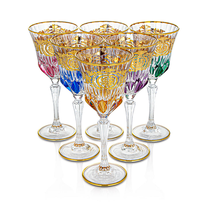 Almarjan 6 Pieces Glass Juice Cup Set - 2205/862