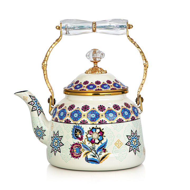 Almarjan 2.5 Liter Tohfa Collection Enamel Tea Kettle - 287421061