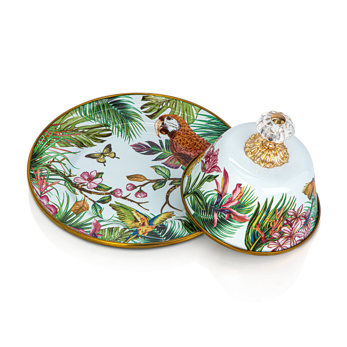 Almarjan Tohfa Collection Enamel Butter Plate - 287421069