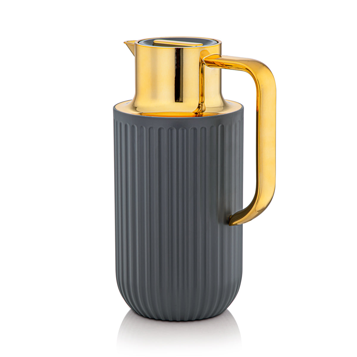 Almarjan 1.6 Liter Vacuum Flask  Matt Grey & Gold - 2C122-160 MG/G