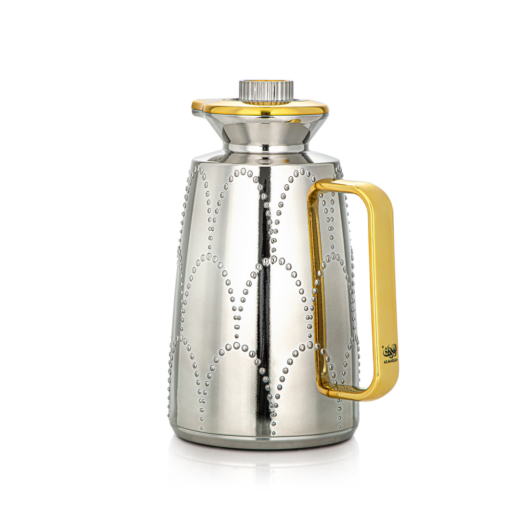 Almarjan 2 Pieces Vacuum Flask Set Silver & Gold - 2C123AB-100 NI/G