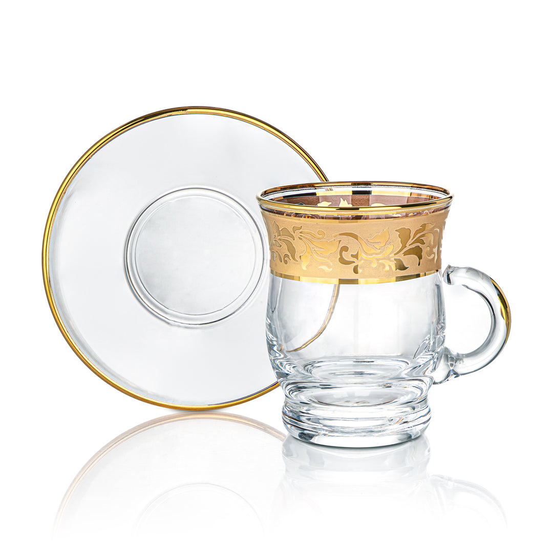 Almarjan 6 Pieces Glass Tea Cup Set - 3088/795