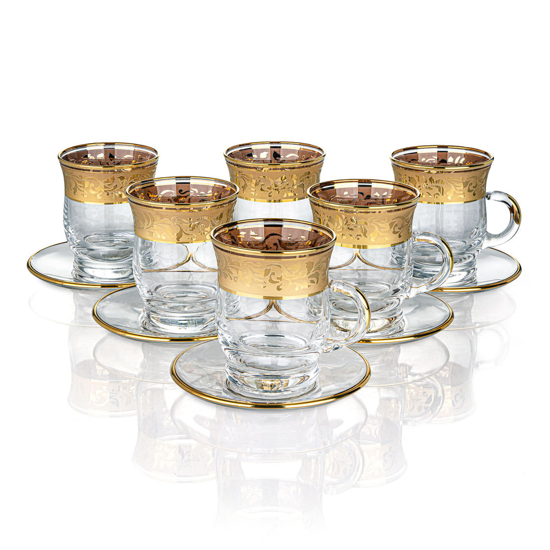 Almarjan 6 Pieces Glass Tea Cup Set - 3088/795
