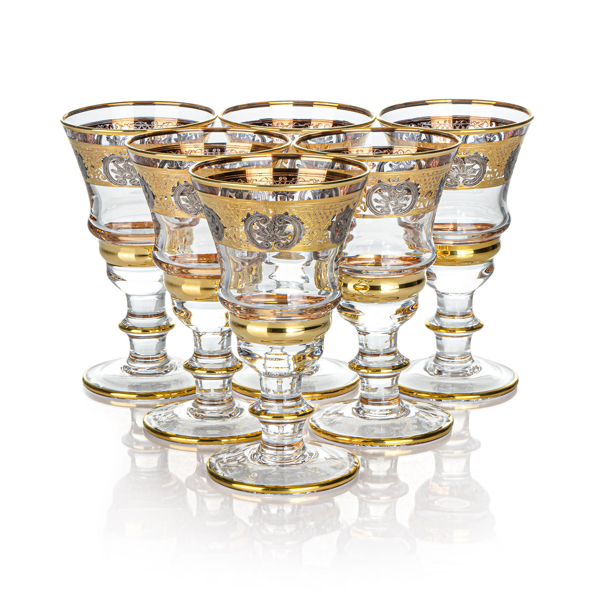 Almarjan 6 Pieces Glass Juice Cup Set - 3650/763