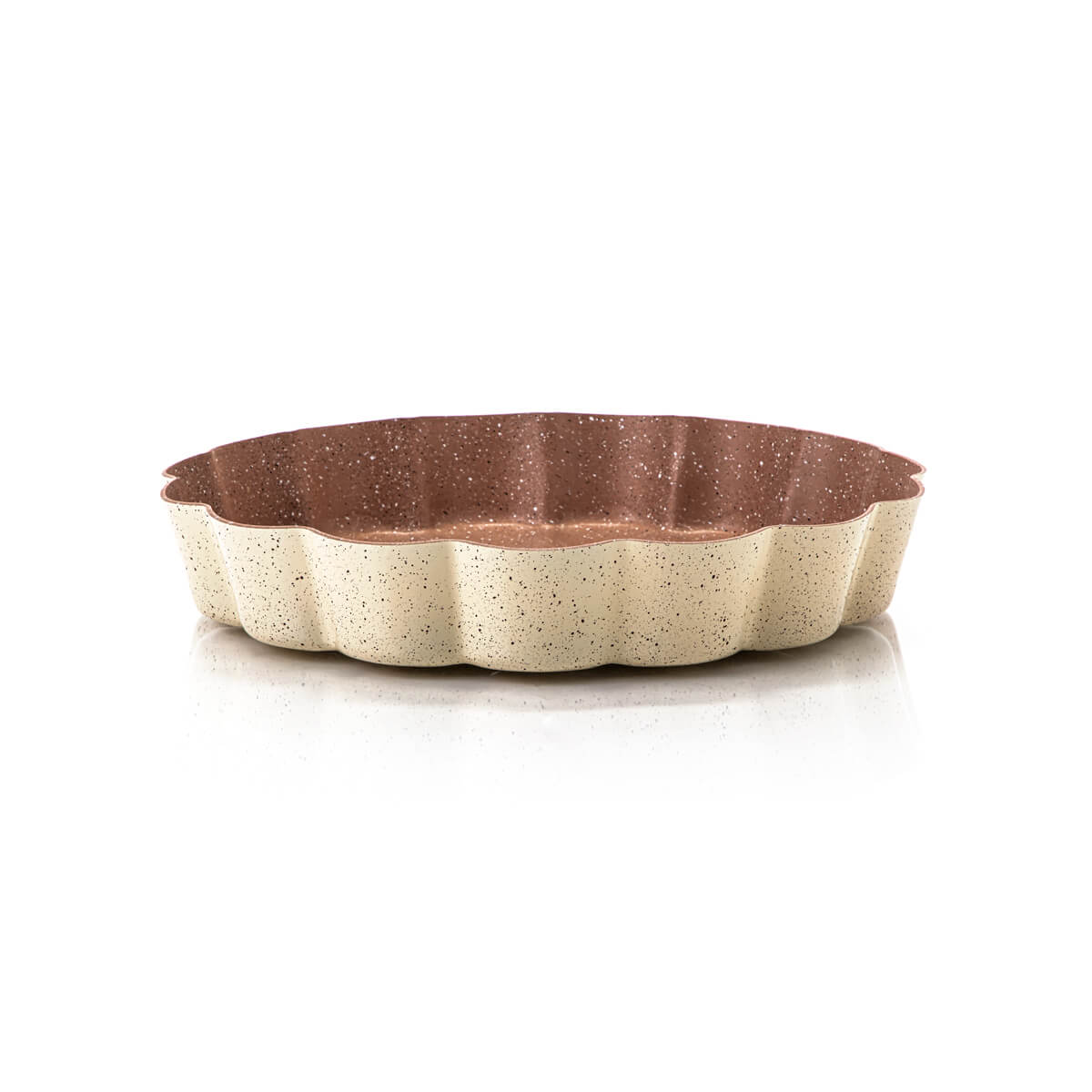 EW's 30 CM Granite Coated Cake Pan Beige - 7035