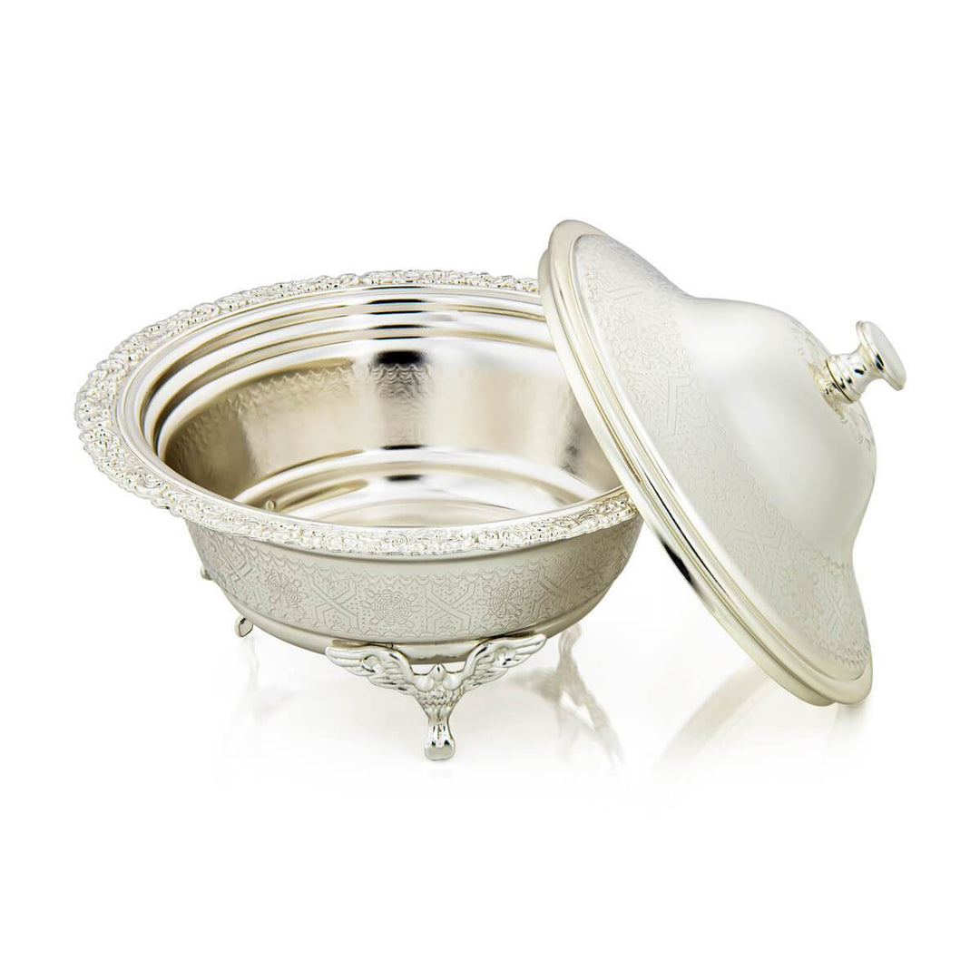 Shop 18 CM Date Bowl With Cover Silver at Almarjanstore.com - UAE