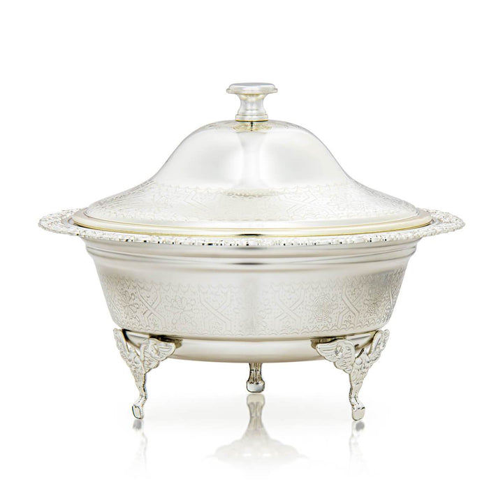 Shop 18 CM Date Bowl With Cover Silver at Almarjanstore.com - UAE