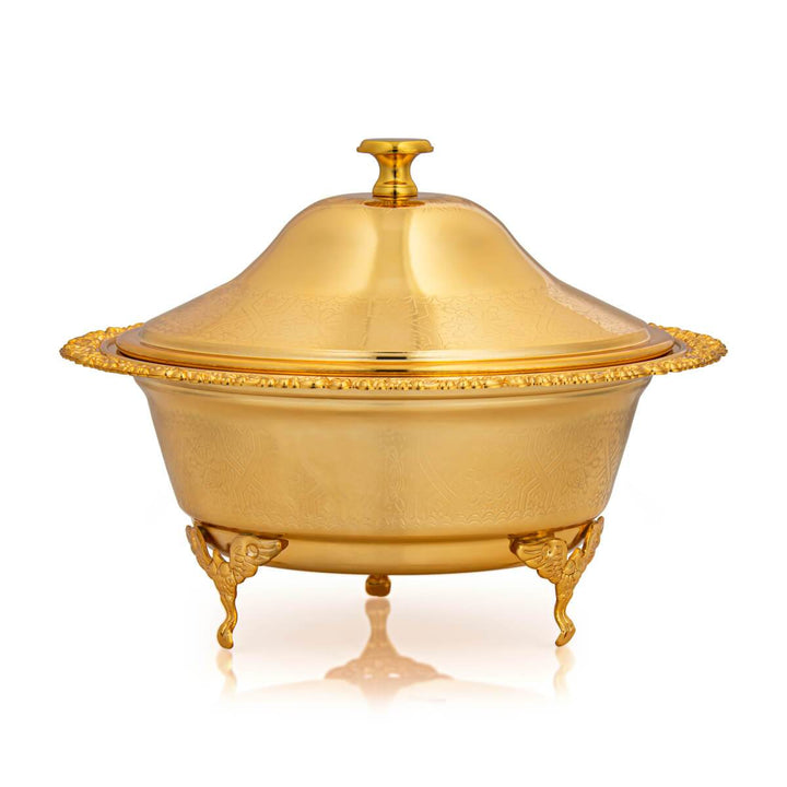 Shop 20 CM Date Bowl With Cover Gold at Almarjanstore.com - UAE