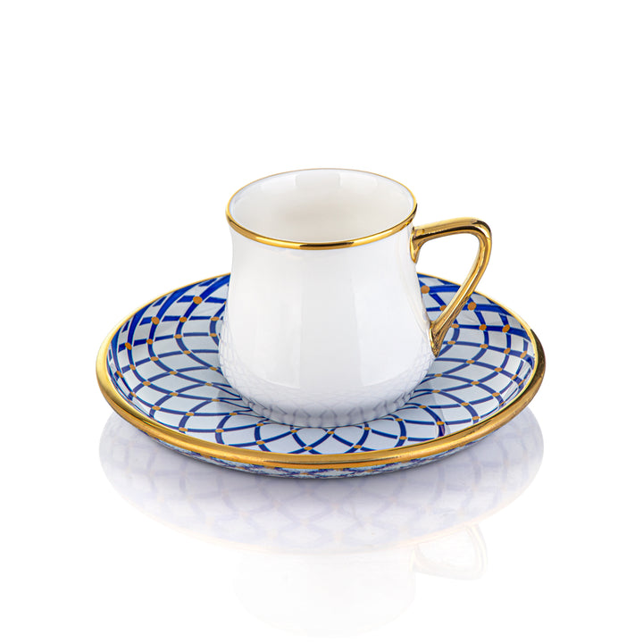 Almarjan 6 Pieces Asya Collection Porcelain Coffee Cups - 87085