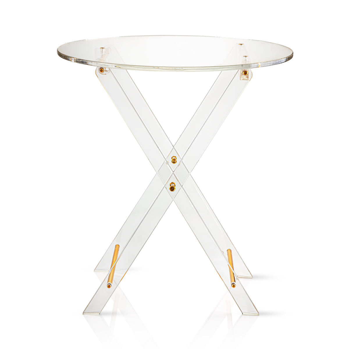 Almarjan 4 Pieces Round Acrylic Coffee Table - ACR1920065