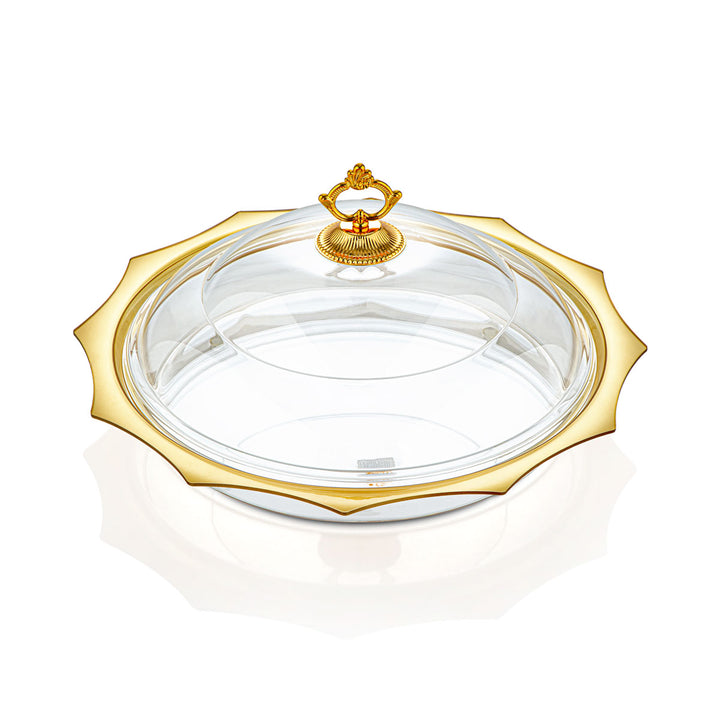 Almarjan Round Acrylic Tray With Cover - ACR1990055 (199)