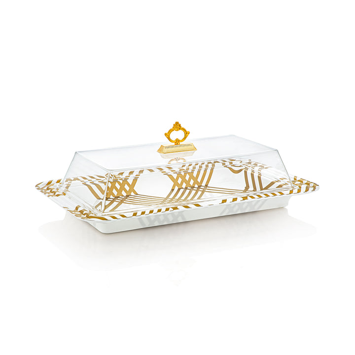 Almarjan Rectangle Acrylic Tray With Cover - ACR1990070 (1990046)