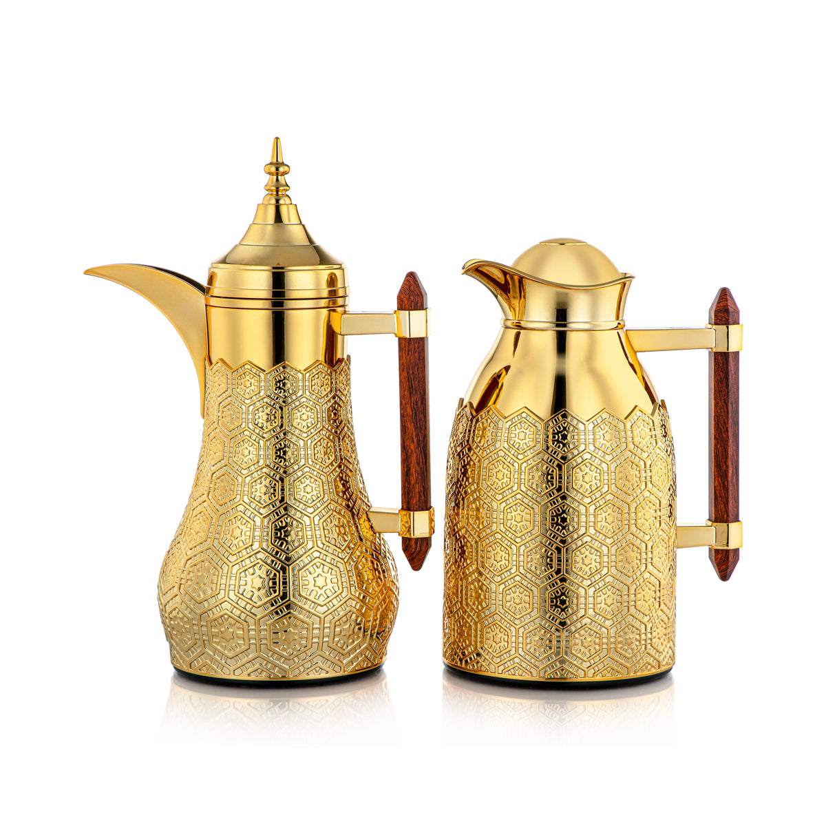 Almarjan 2 Pieces Vacuum Flask Set Gold - CBL + CBM-FNG