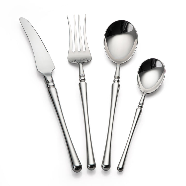 Almarjan 4 Pieces Stainless Steel Cutlery Set Silver - CUT0010184