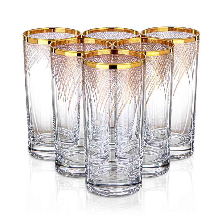 Combi 6 Pieces Glass Water Cup Set - G952/1Z-25/1