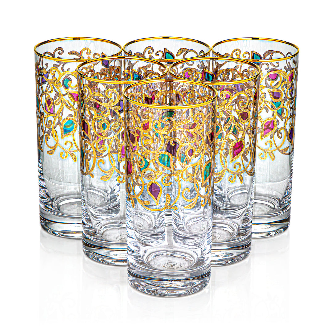 Combi 6 Pieces Glass Water Cup Set - G977Z-25/1