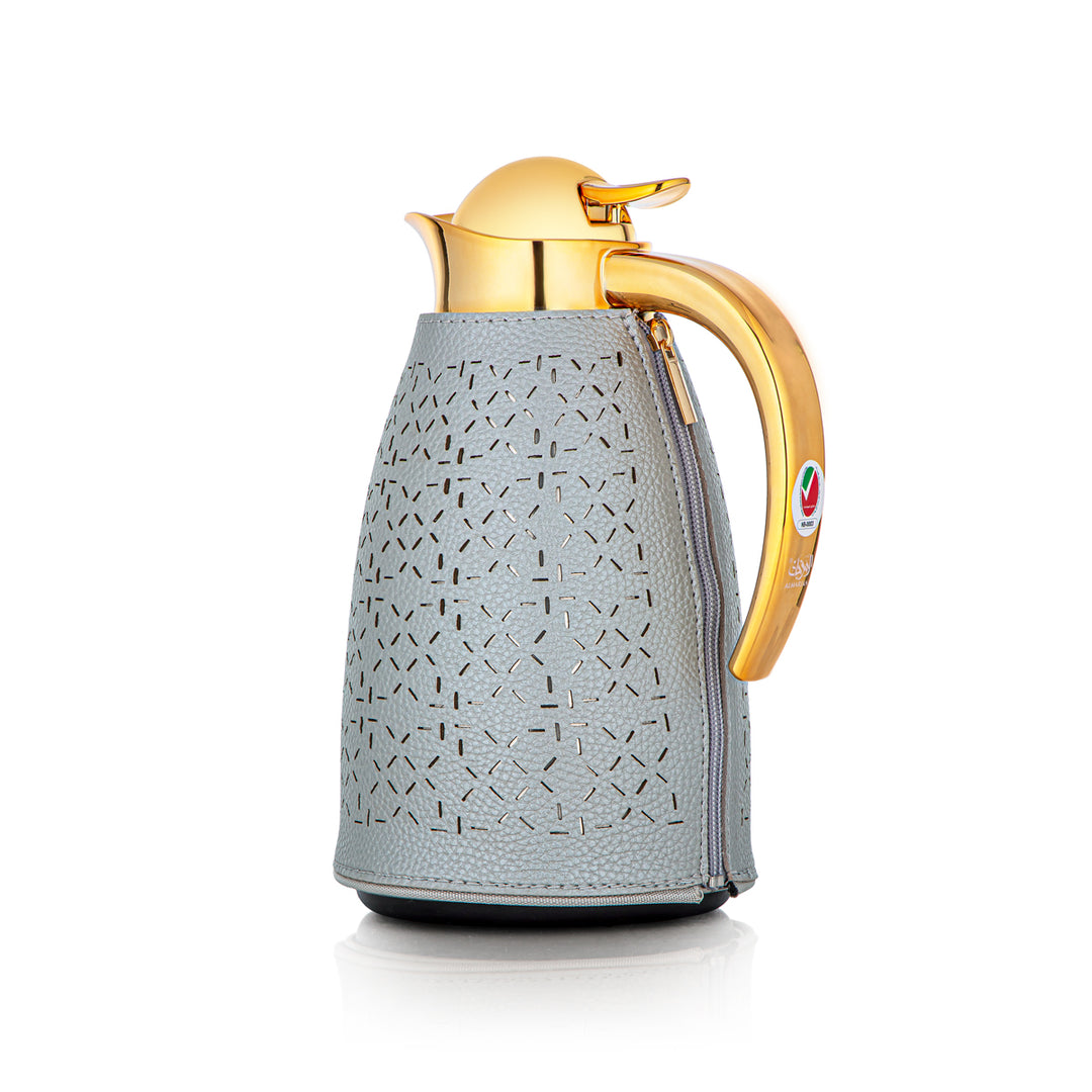 Almarjan 2 Pieces Vacuum Flask Set Grey & Gold - HLBF17-18