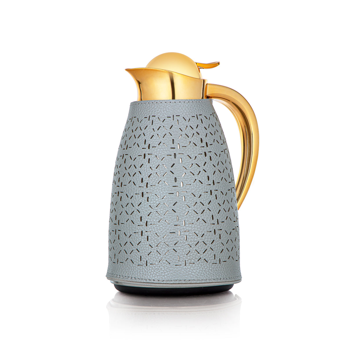 Almarjan 2 Pieces Vacuum Flask Set Grey & Gold - HLBF17-18